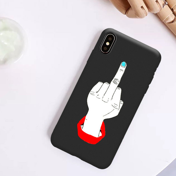 Suitable For IphoneXSmax Art Student Mobile Phone Shell 7plus Line Art 6 Apple XR