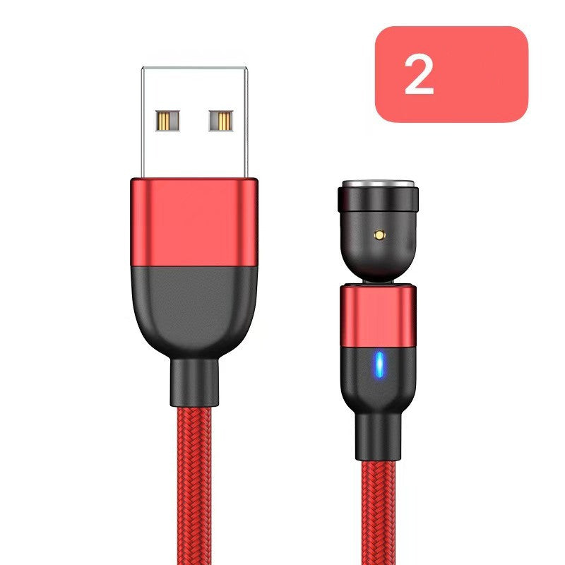 Magnetic Data Cable Threeinone 540-degree Rotation Charging Cable Suitable