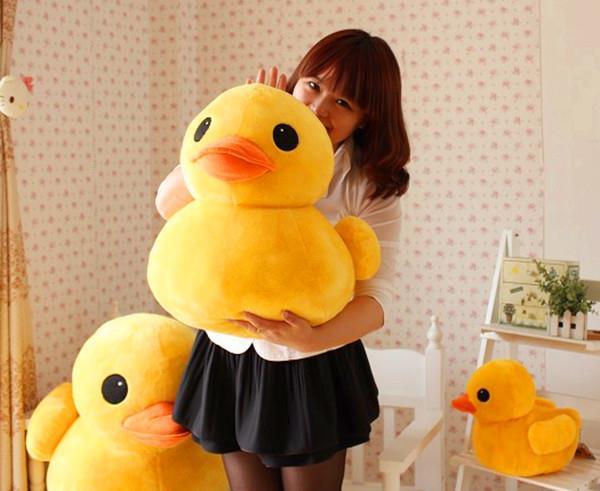 Small yellow duck plush toy