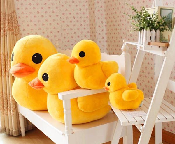 Small yellow duck plush toy