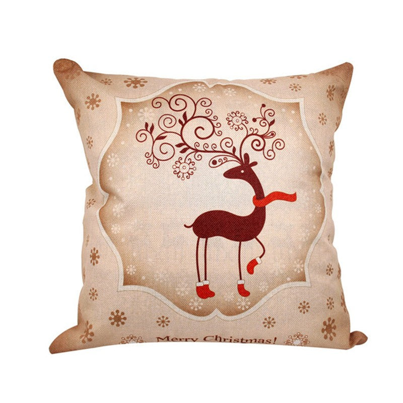 Christmas Hot-selling Home Sofa Office Creative Linen Pillowcase