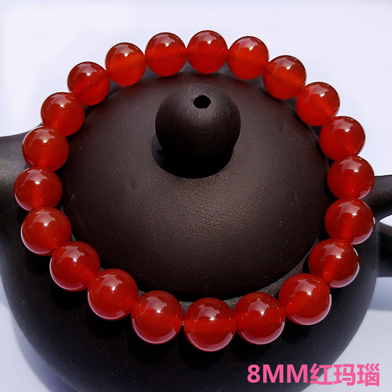 Red Agate Crystal Bracelet Women's Jewelry