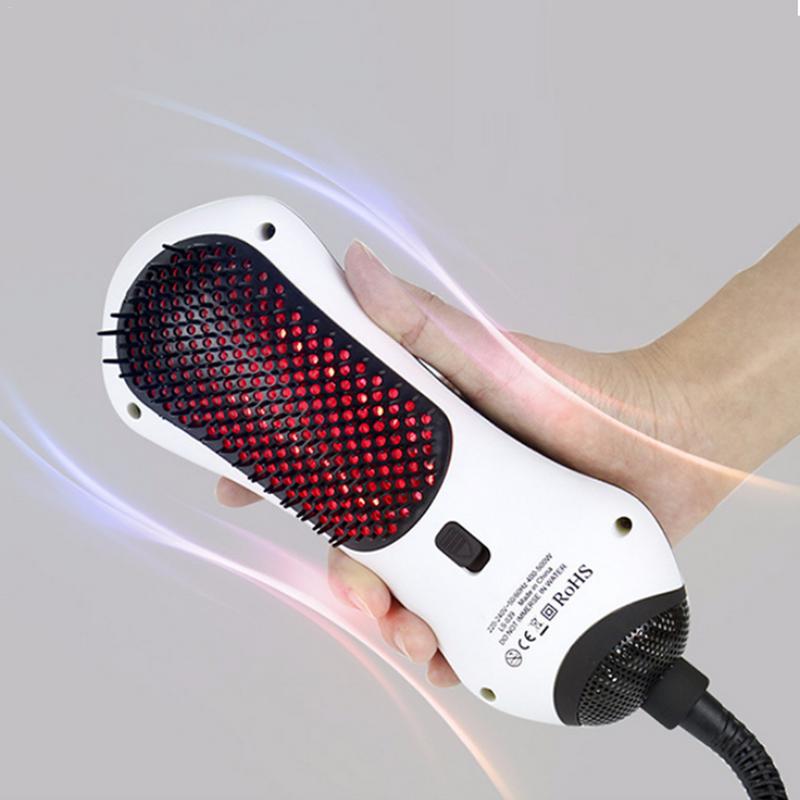 Explosion models infrared hot air comb mini hair dryer hair dryer