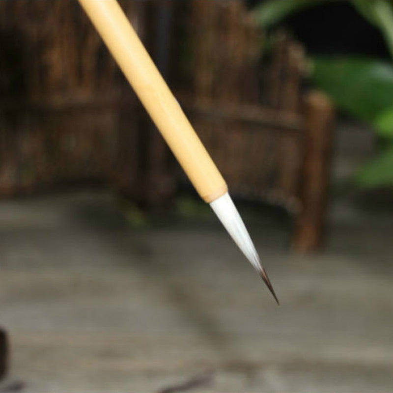 Writing Brush Lower Case Thin Gold Body Wolf Wool Hook Thread Writing Brush