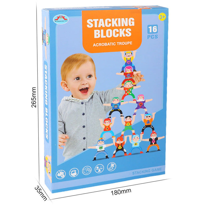 Stacked Arhat Parent-Child Building Block Decompression Toy