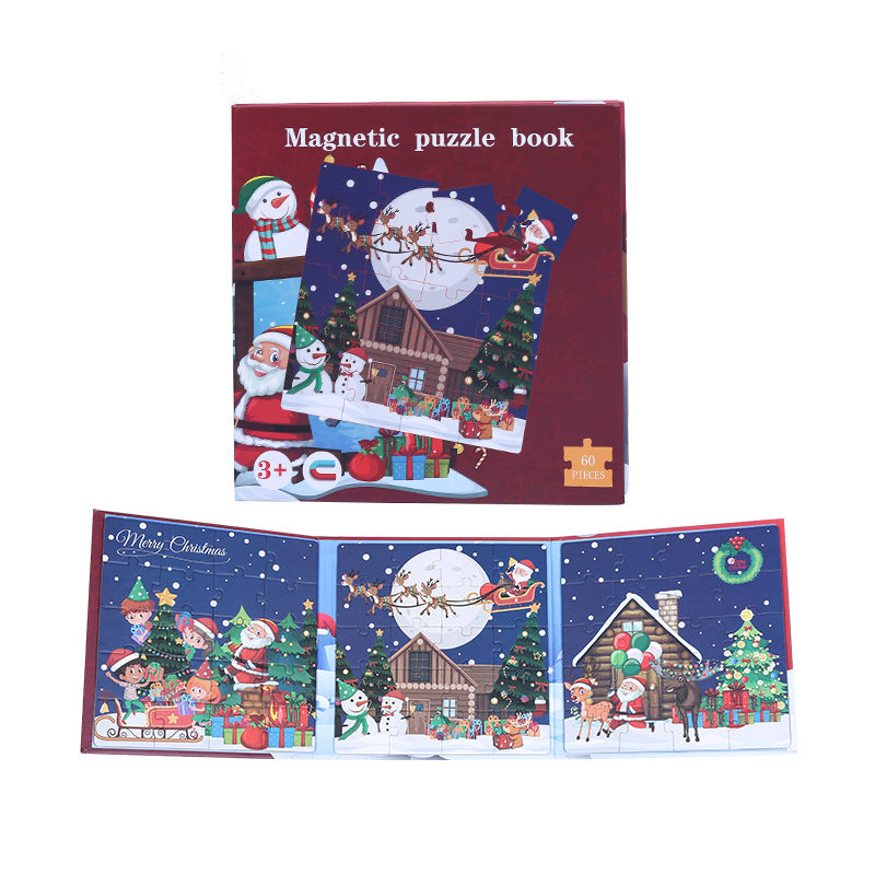 Christmas Magnetic Folding Jigsaw Puzzles