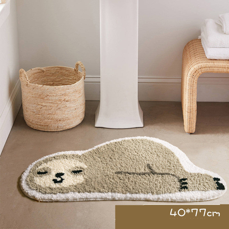 Non Slip Mat Household Cute Panda Bathroom Absorbent Mat