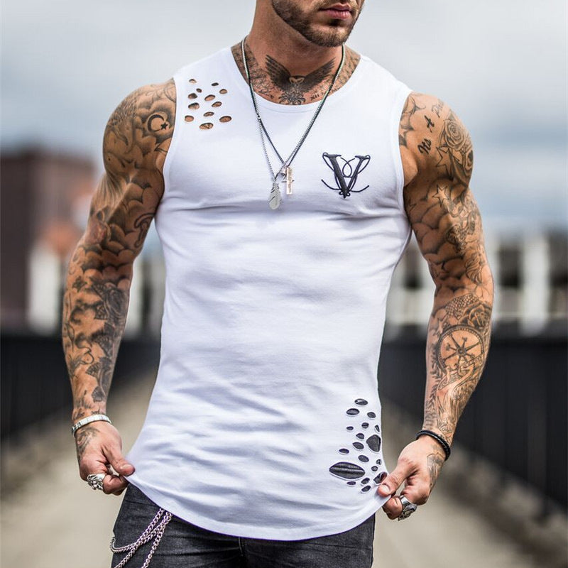 Outdoor Casual Men's Broken Hole Sports Vest