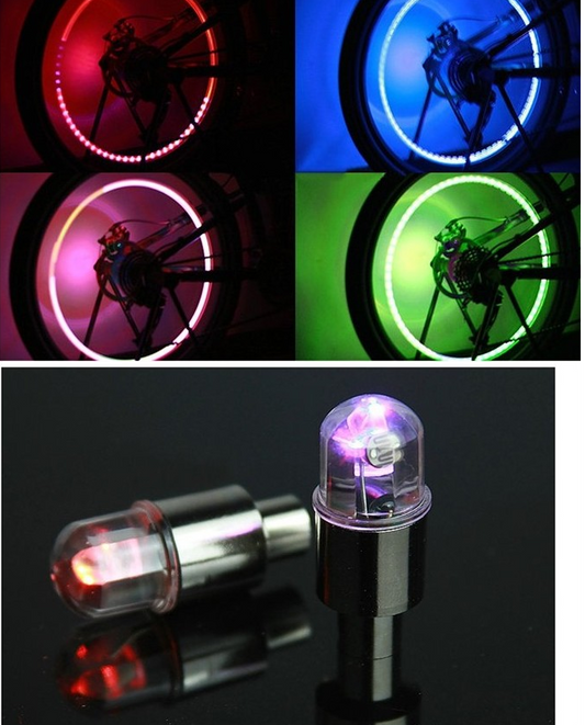 Bicycle electric car hot wheels colorful nozzle lights car motorcycle nozzle lamp