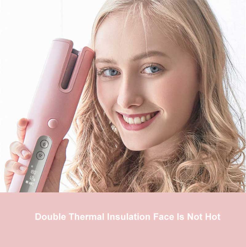 Wireless Automatic Curler USB LCD Screen Ceramic Heating Anti-perm Curler