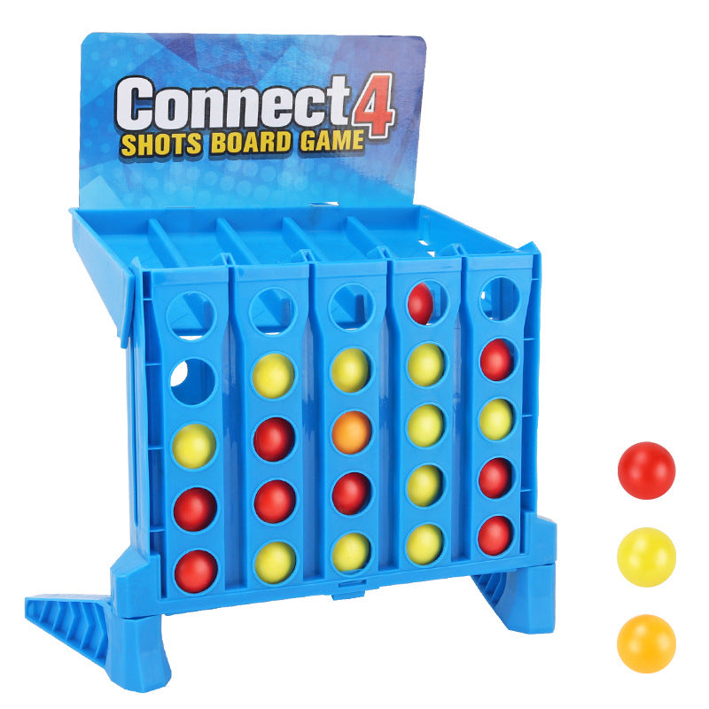 Educational 4 Connect Ball Plaything Parent-Child Interaction Connect 4 Shots Bouncing Ball Connect Toy