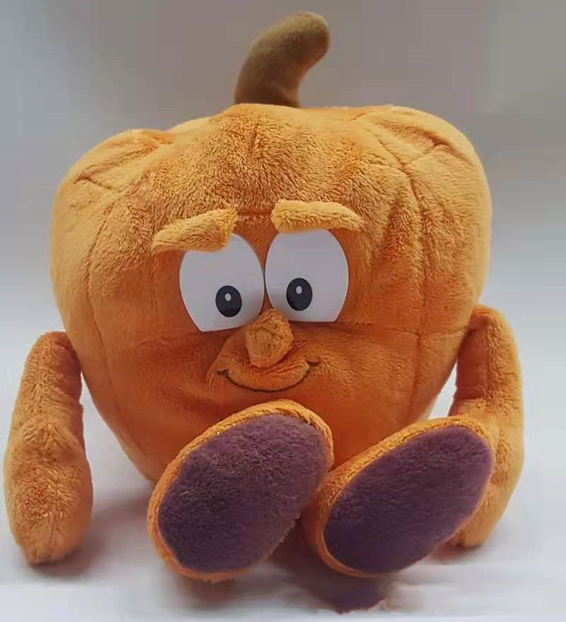 Vegetables and Fruits, Pumpkin and Watermelon Plush Toys