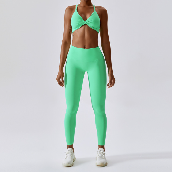 Nude Feeling Yoga Pants Hip-lifting Running Speed Dry Fitness Pants Candy Color High Waist