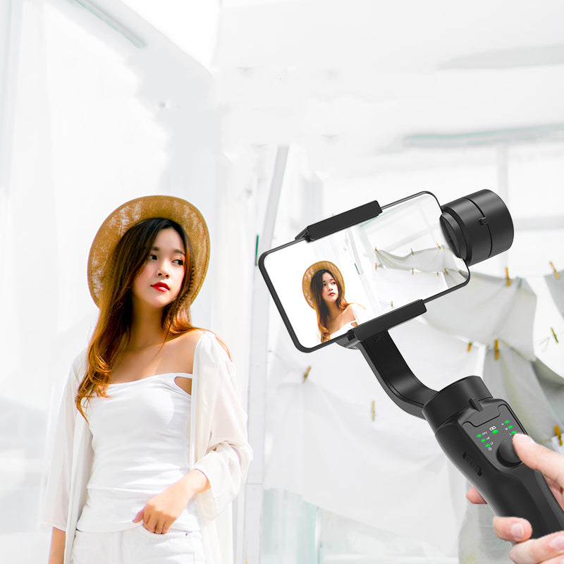 Three Axis Hand Held Anti Shake Stabilizer Vlog Smart Phone With Camera Pan Tilt