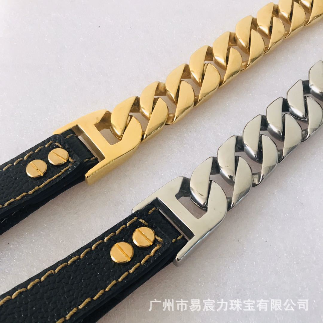 Manufacturers Selling Hot Style Stainless Steel Dog Chain Collar Collar Dog Leash Medium And Large Dog Dog Leash