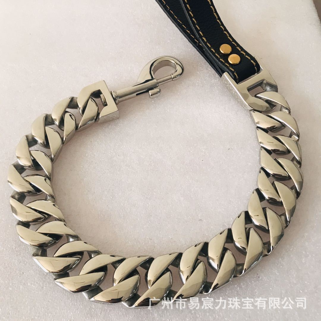 Manufacturers Selling Hot Style Stainless Steel Dog Chain Collar Collar Dog Leash Medium And Large Dog Dog Leash