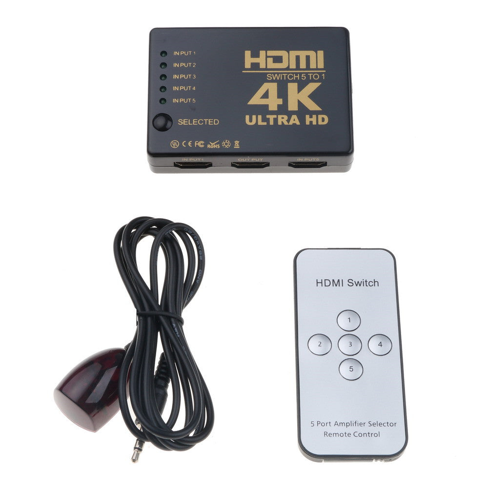 HDMI switcher five in and one out