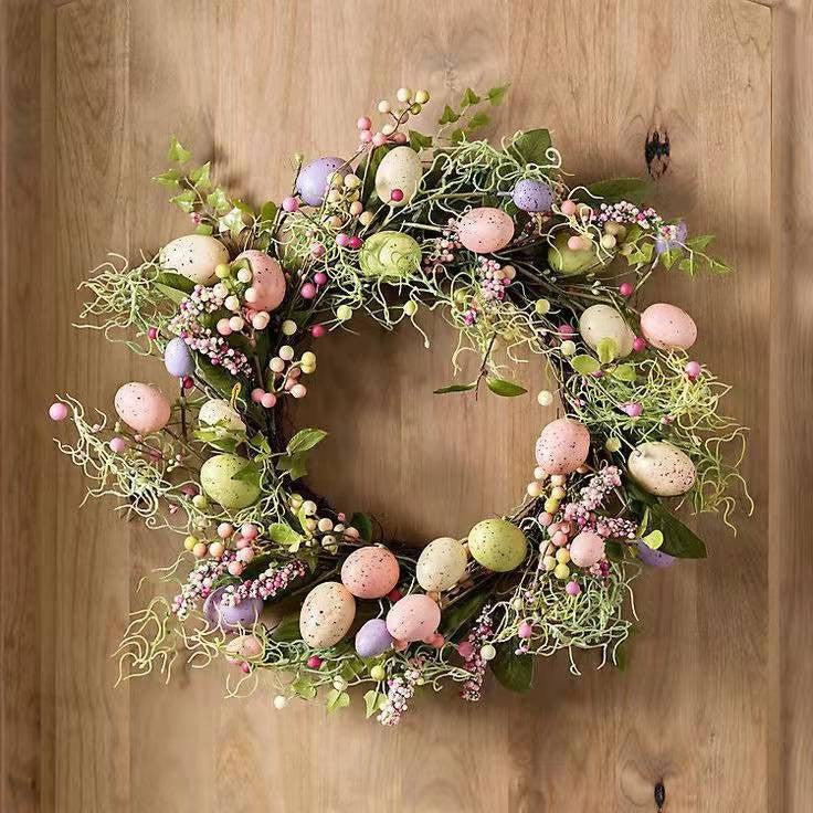 Home Fashion Easter Wreath Decorative Hanging Ornament