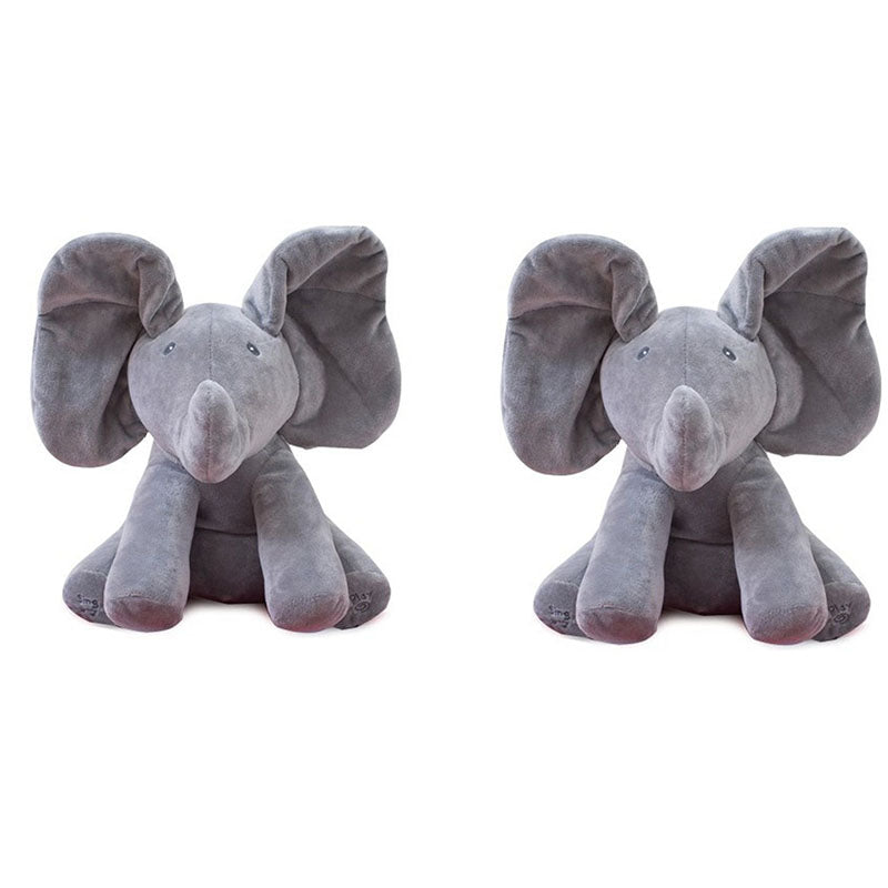 Peekaboo Elephant Plush Toy Children's Educational Electric