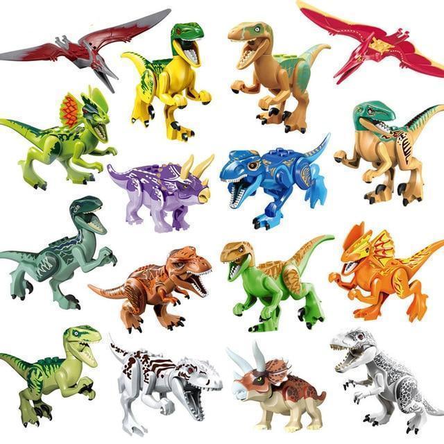 Jurassic Colorful Dinosaur Building Blocks Children's Puzzle Assembling And Inserting Boy Toys