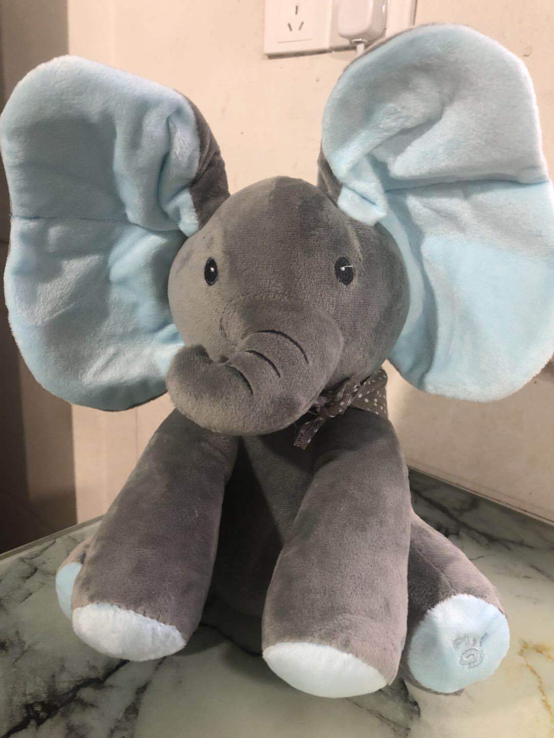 Peekaboo Elephant Plush Toy Children's Educational Electric