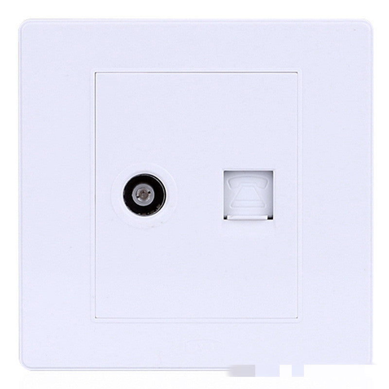 TV socket type 86 ivory white