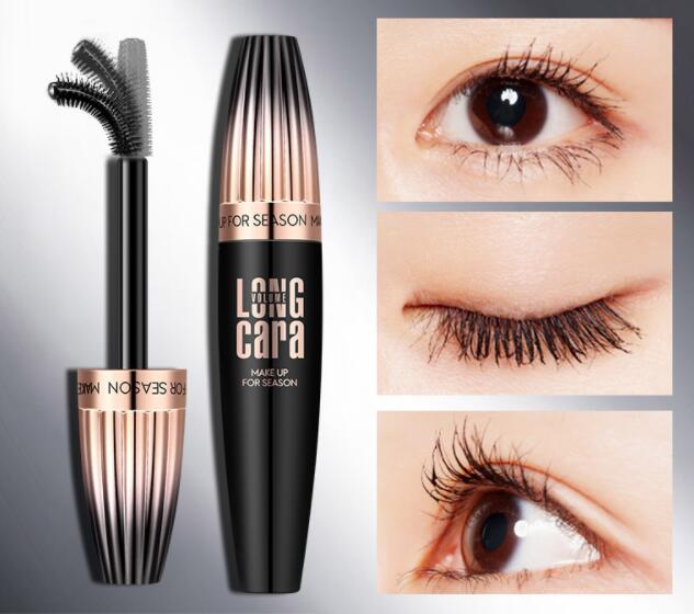 2021 Makeup Eyelash Mascara Eye Lashes Makeup 4D Silk Fiber Lash Mascara New Long Curling Black Waterproof Fiber Mascara