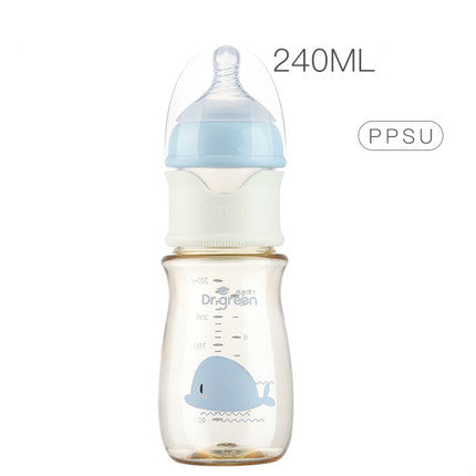 Wide caliber fast flushing bottle