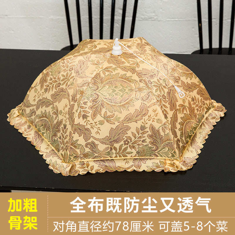 Summer Table Cover Dust-proof And Fly-proof Cover Vegetable Cover Breathable Removable And Washable Food Cover Large Leftover Food Cover Vegetable Umbrella Table Cover