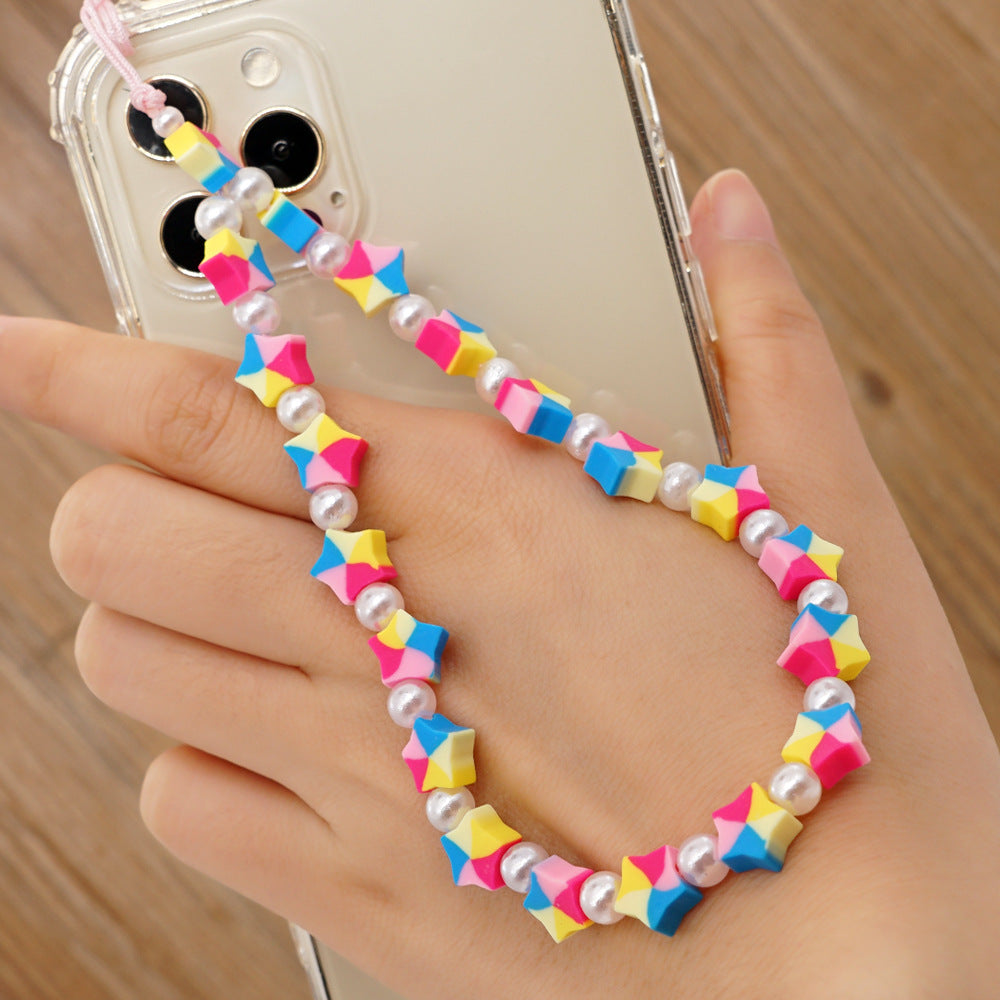 Tao Imitation Pearl Personalized Mobile Phone Chain Pendant Rope Girl