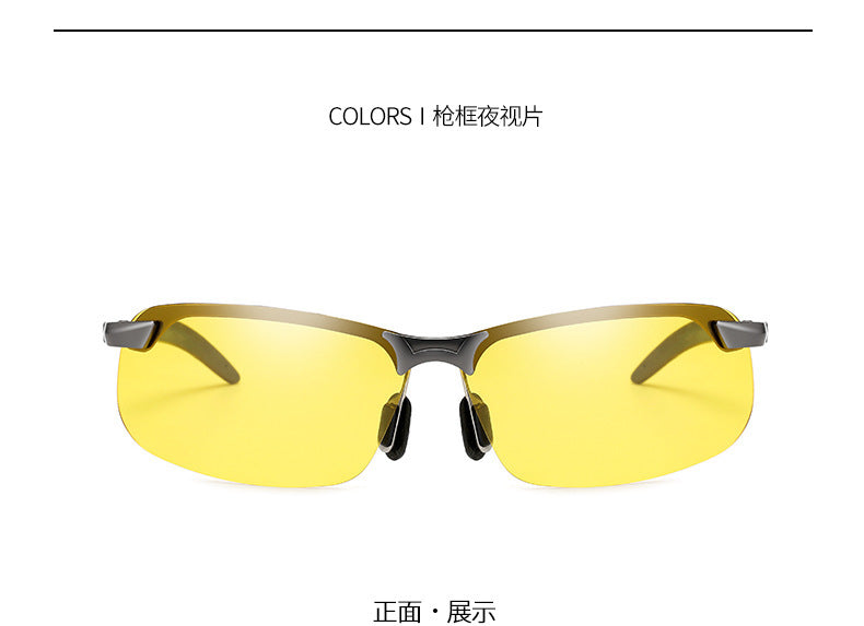 Smart Photosensitive Polarized Photochromic Sunglasses 3043 Men's Night Vision Sunglasses Outdoor Riding Day And Night Sunglasses