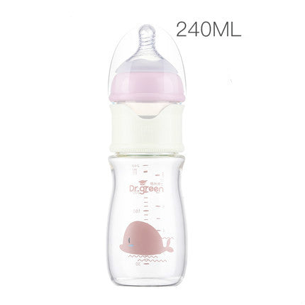Wide caliber fast flushing bottle