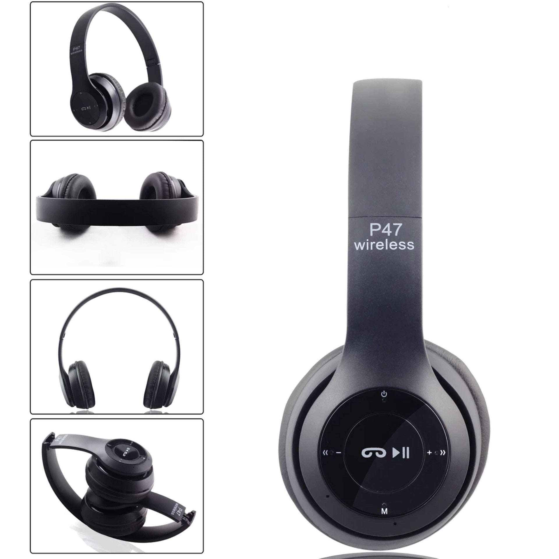 Head-mounted wireless bluetooth headset