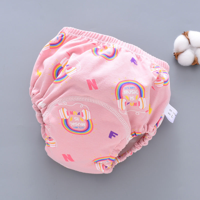 Baby Training Pants Washable 6-layer Gauze Diaper Pocket Learning Pants Baby Cloth Diapers Breathable Diaper Pants Spring And Autumn Models