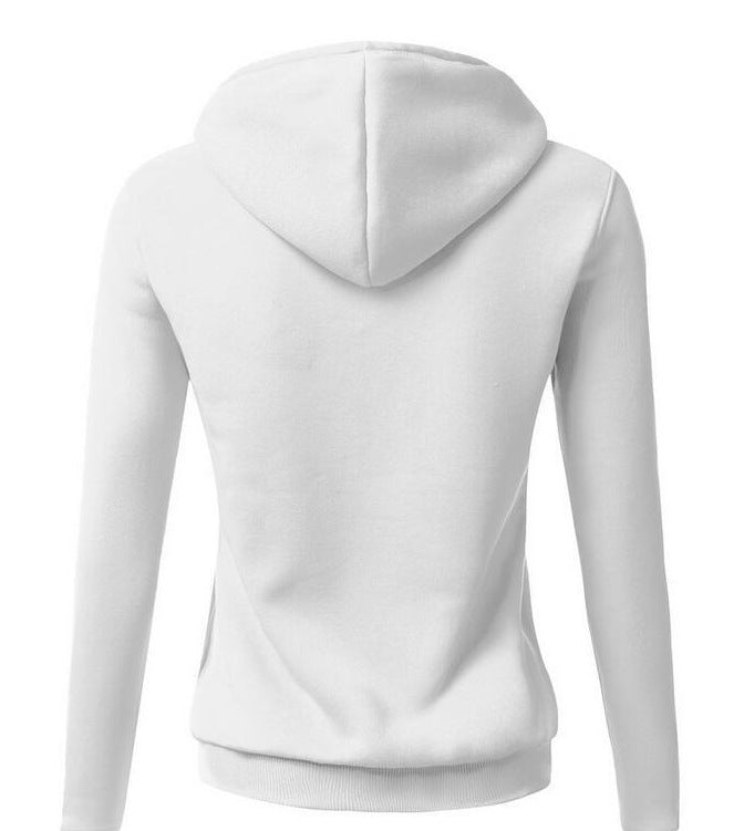 Casual Hooded Long Sleeve Slim Letter Sweatshirt