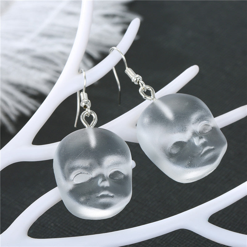 Jewelry Personality Halloween Elf Head Earrings