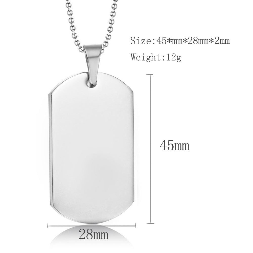 Solomon Necklace Titanium Steel Pagan Amulet Pendant Dog Tag Solomon Jewelry Unisex