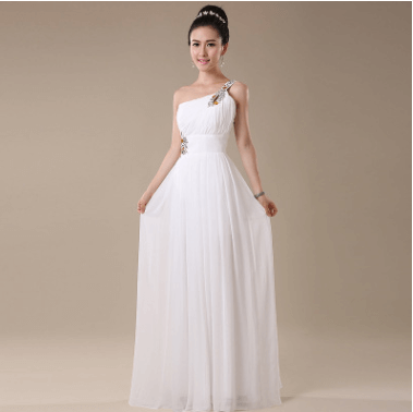 2021 speed selling wedding bridesmaid dress, banquet evening dress, single shoulder dinner party host, evening dress, banquet dress girl