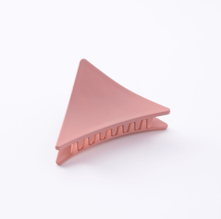 Medium wild color matte triangle hair clip Korean version of