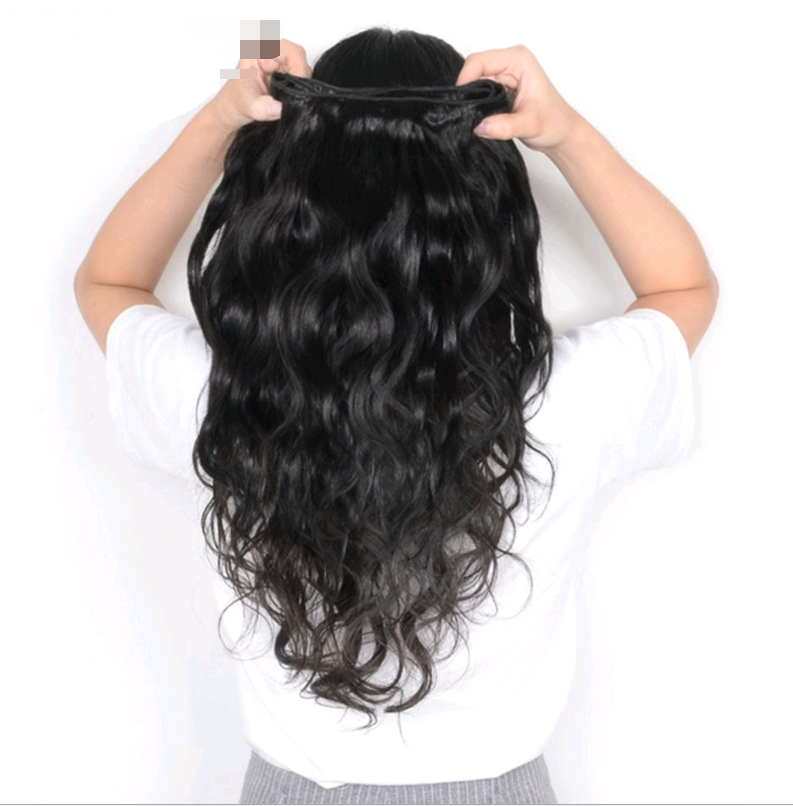 Real hair wig, hair styling hair extension, body wave human hair