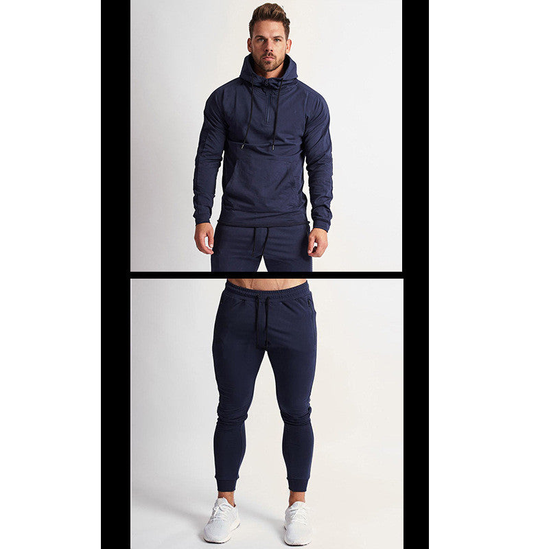 Fall/Winter Trend Hooded Sweater Men's Suit