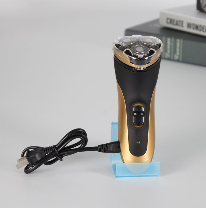 Three-blade razor Double-ring floating wash razor with flashlight