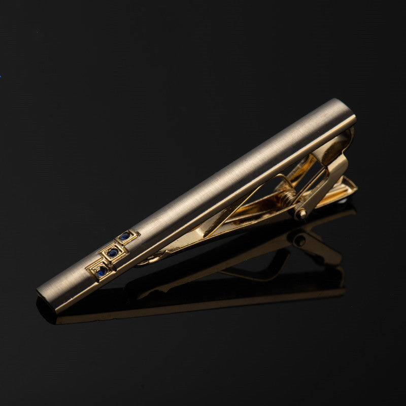 Men's gold alloy tie clip