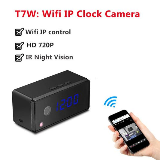 HD infrared light night vision camera alarm clock