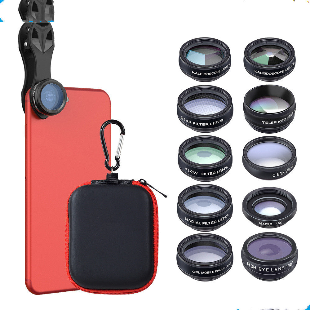 Polarization 10 In 1 Set Universal Cell Phone Lens