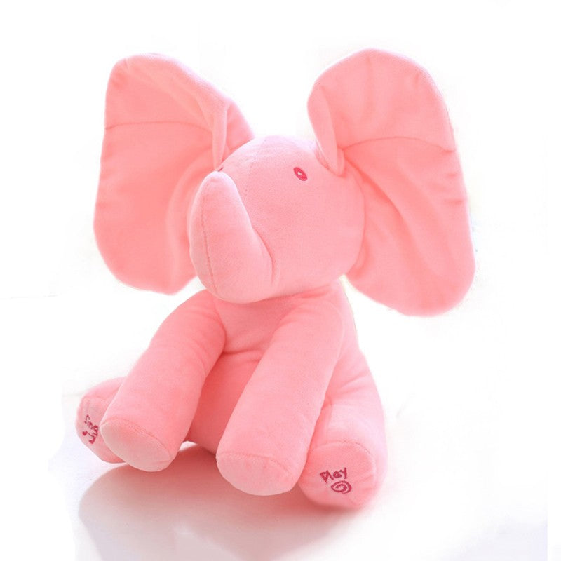 Peekaboo Elephant Plush Toy Children's Educational Electric