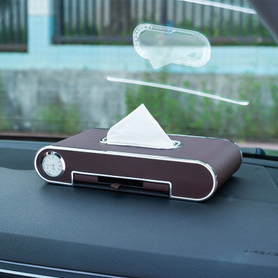 Mobile Phone Holder Tissue Box Car With High-end Pumping Paper Box