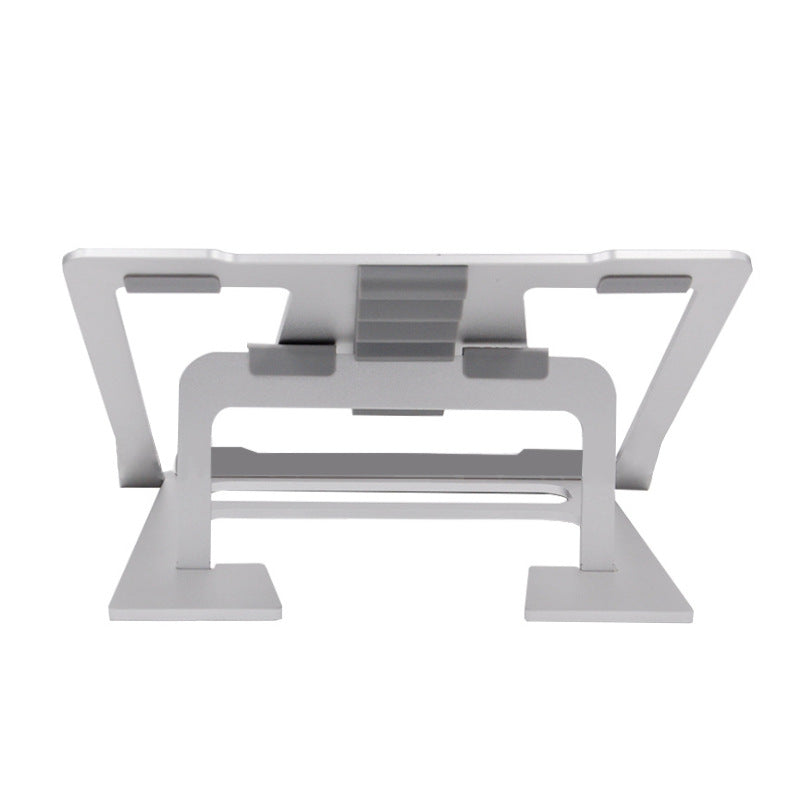 Double silicone height adjustable foldable portable laptop stand desk for a laptop