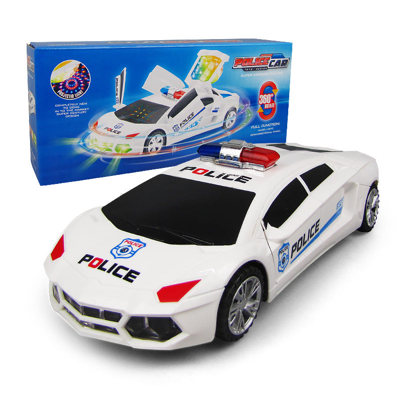 Rotary Deformation Police Car Simulation Model Wholesale Toys