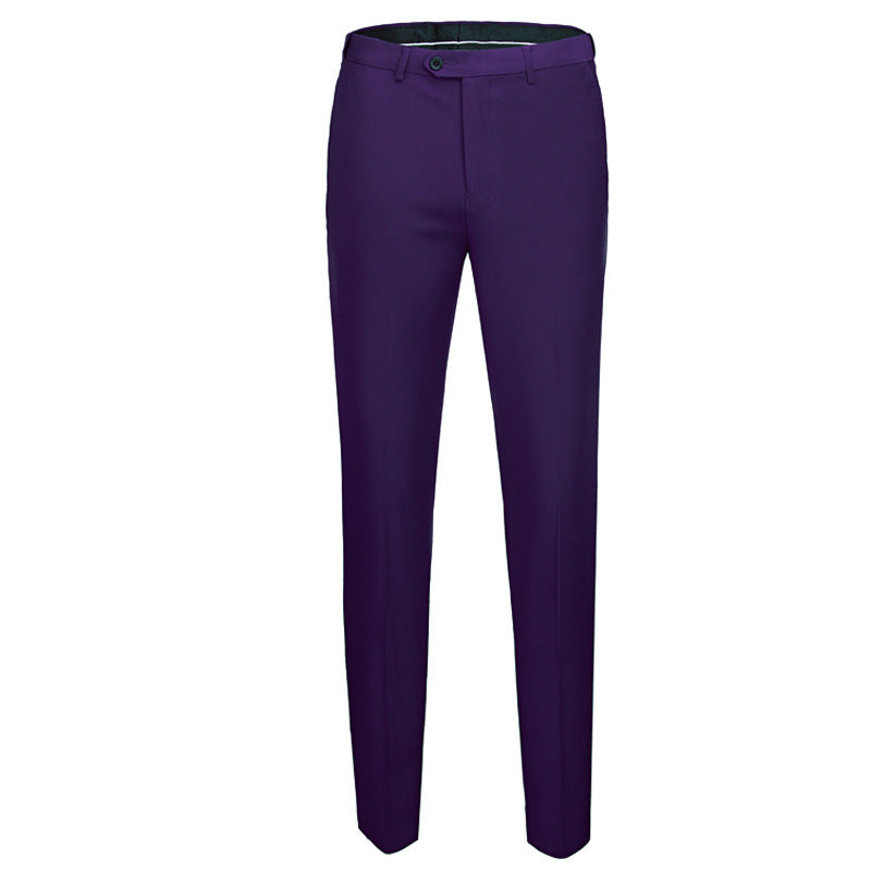 Men's Business Casual Solid Color Pants